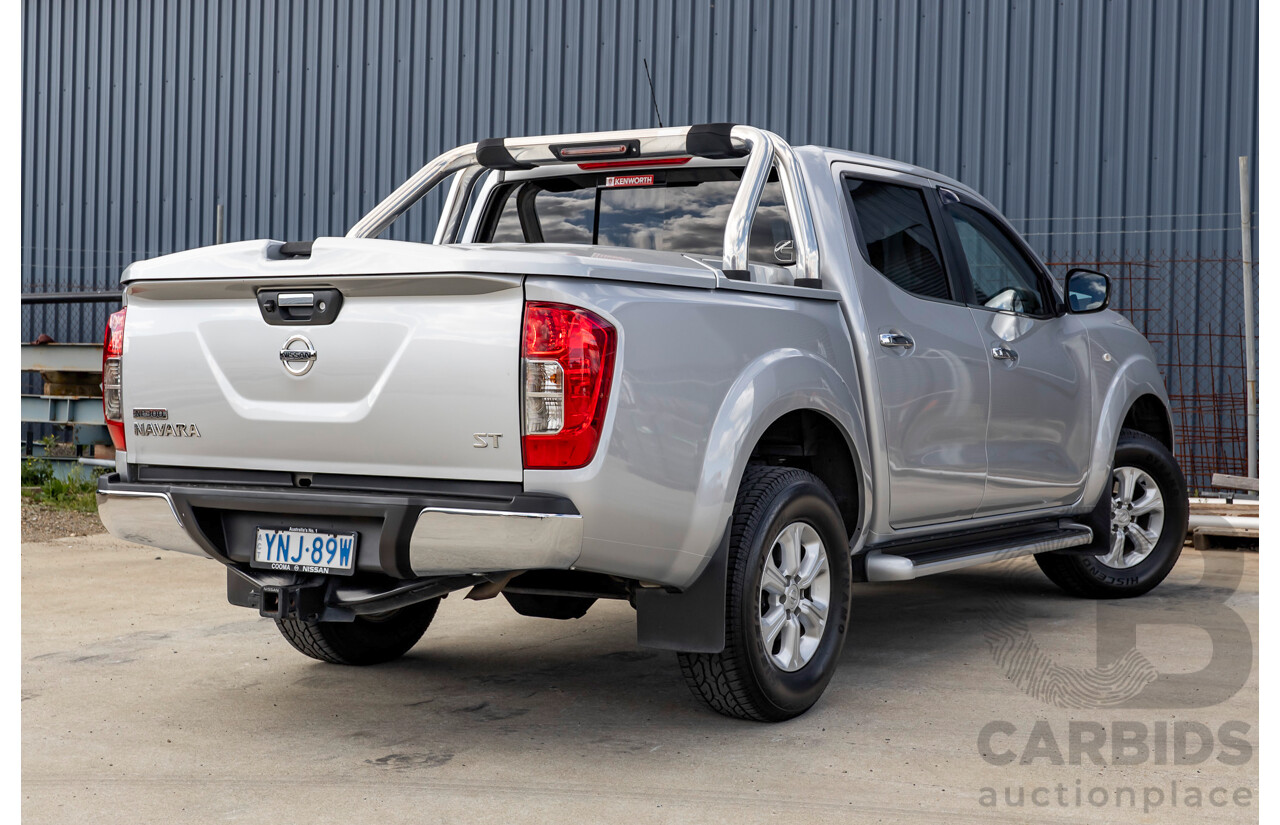 8/2016 Nissan Navara ST (4x4) NP300 D23 Dual Cab Utility Brilliant Silver Metallic Twin Turbo Diesel 2.3L
