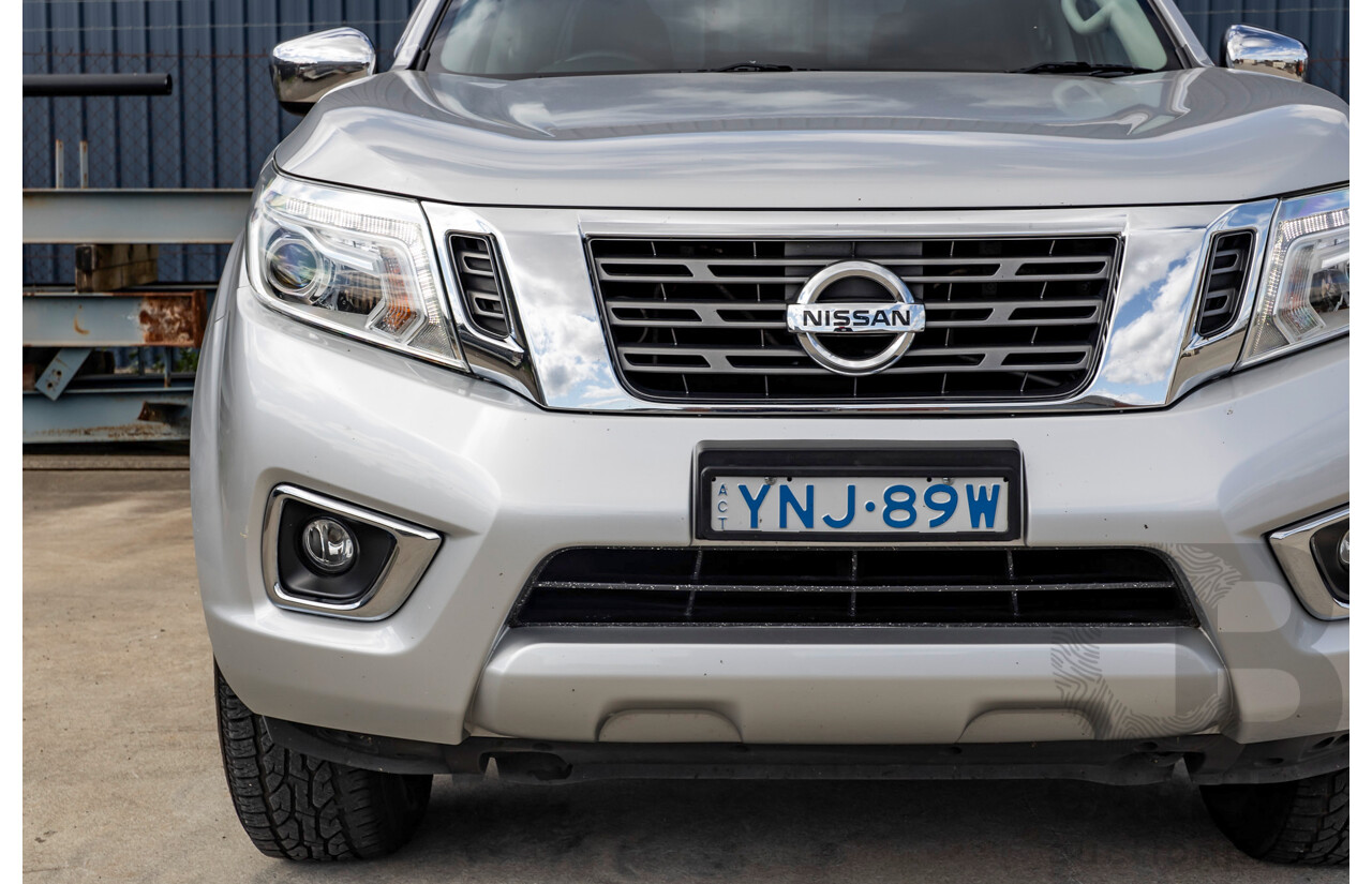 8/2016 Nissan Navara ST (4x4) NP300 D23 Dual Cab Utility Brilliant Silver Metallic Twin Turbo Diesel 2.3L