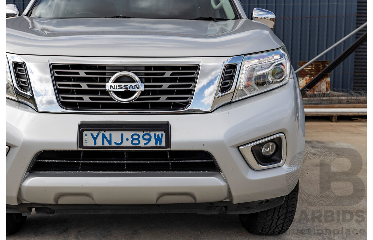 8/2016 Nissan Navara ST (4x4) NP300 D23 Dual Cab Utility Brilliant Silver Metallic Twin Turbo Diesel 2.3L