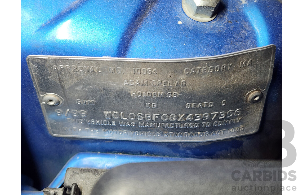 09/1999 Holden Barina Olympic Edition SB 5d Hatchback Blue 1.4L