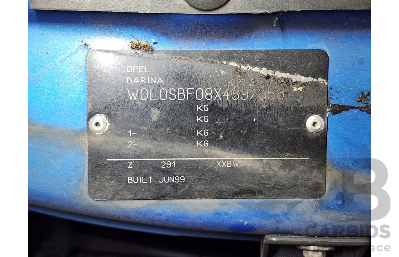 09/1999 Holden Barina Olympic Edition SB 5d Hatchback Blue 1.4L