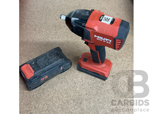 HILTI SIW 6AT-22 Volt Nuron Mid-Torque Cordless Impact Wrench & Others