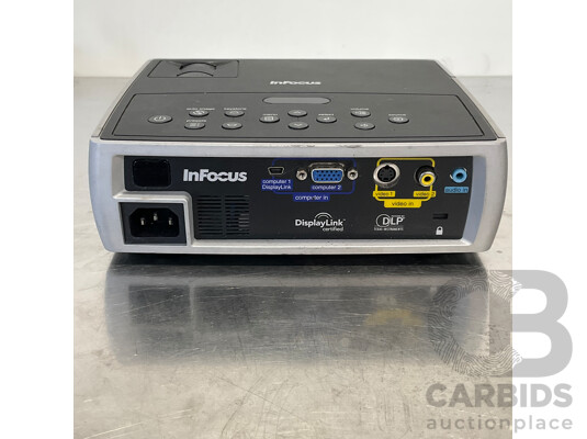 INFOCUS (IN1102) Ultra-Portable Digital Projector & Coiled VGA Cable with Delux Vertical Ergonomic Mouse