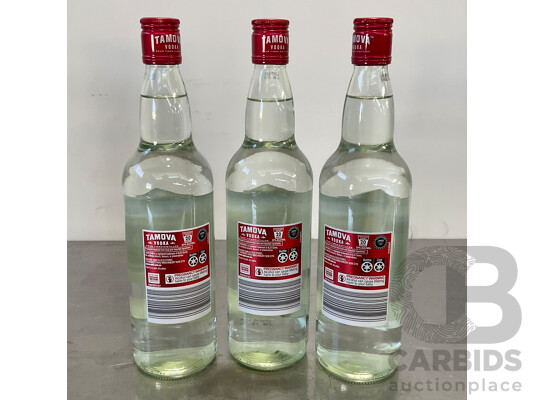 TAMOVA Vodka 700ML - LOT of 3