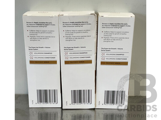 ESSANO EXPER+ISE Growth & Volume Hair and Scalp Treatment - LOT of 3