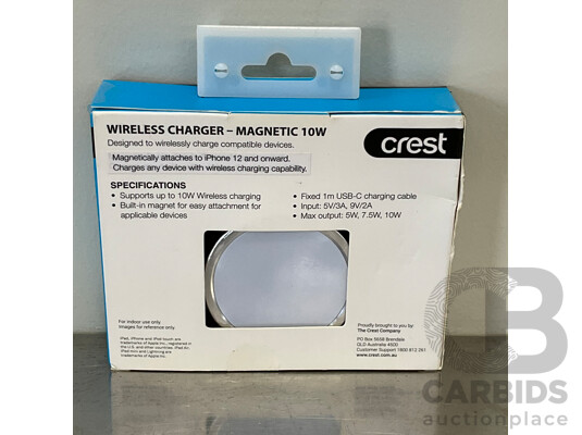 CREST 10W Magnetic Wireless Charger