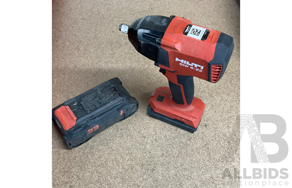 HILTI SIW 6AT-22 Volt Nuron Mid-Torque Cordless Impact Wrench & Others