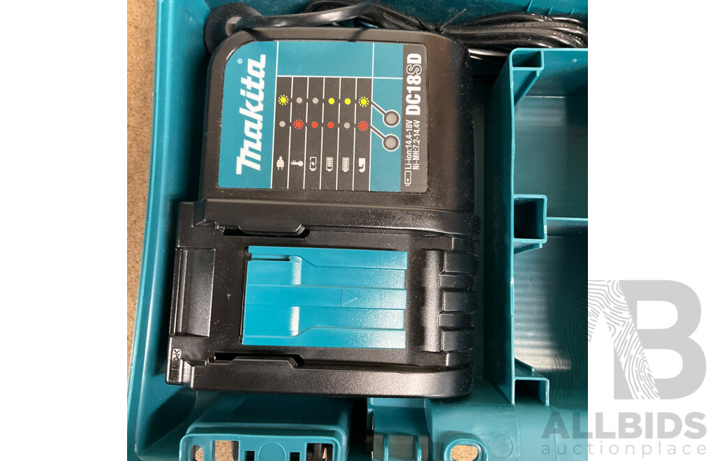 MAKITA 18V Brushless Hammer Driver Drill (DHP485) with Battery & Charger.