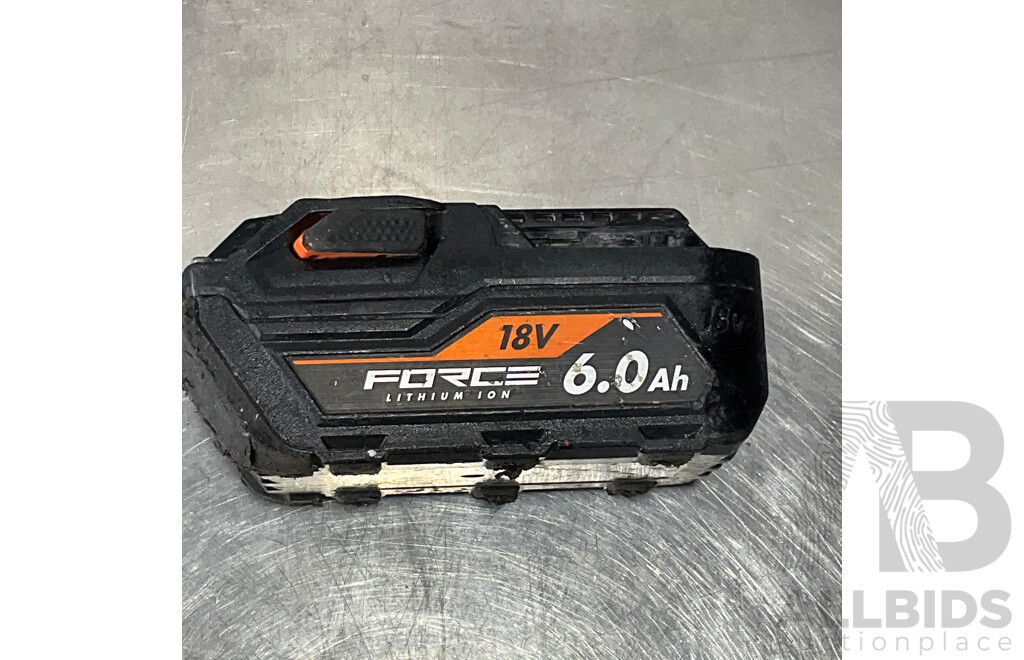 MAKITA 18V Cordless Impact Wrench & OZITO Power X-Change 18V Cordless Angle Grinder with 4x Batteries and 2x Battery Chargers