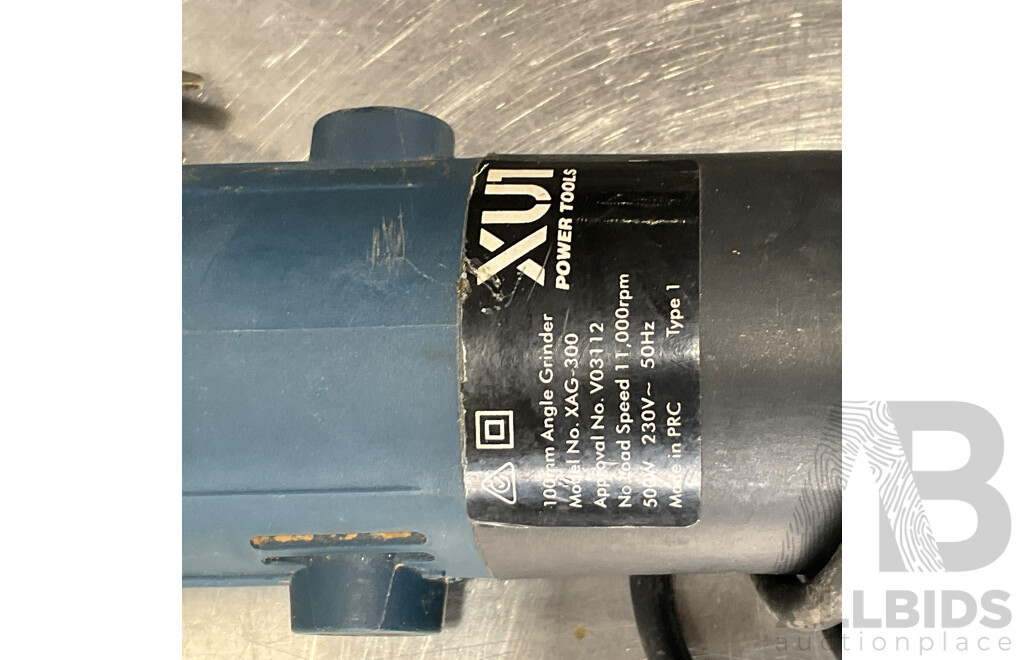 XU1 500W 100mm Angle Grinder with Assorted Hand Tools & Others