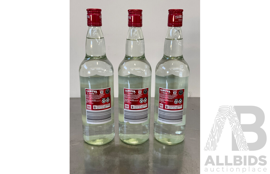 TAMOVA Vodka 700ML - LOT of 3