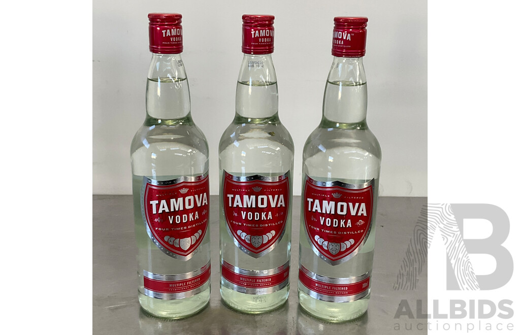 TAMOVA Vodka 700ML - LOT of 3