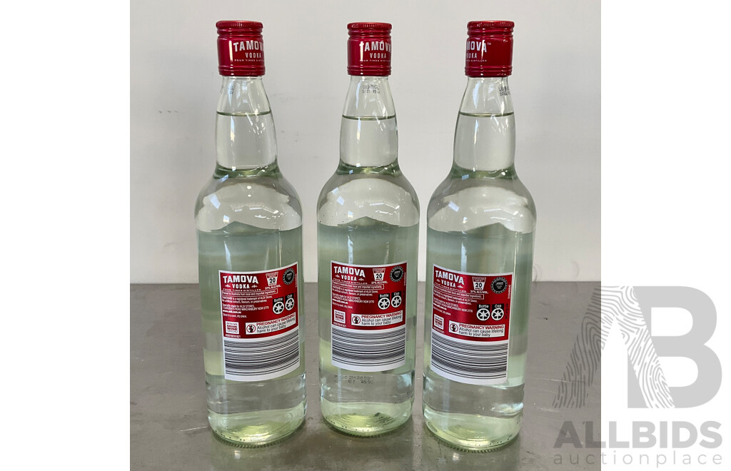 TAMOVA Vodka 700ML - LOT of 3