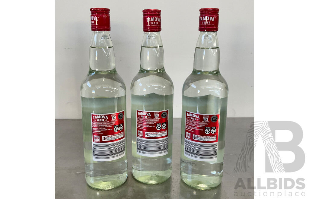 TAMOVA Vodka 700ML - LOT of 3