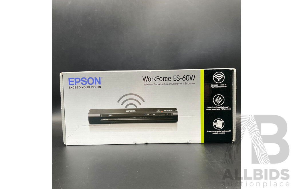 EPSON WorkForce ES-60W Wireless Portable Color Document Scanner