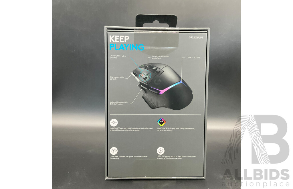 Logitech G502X Plus Lightspeed Wireless RGB Gaming Mouse - Brand New