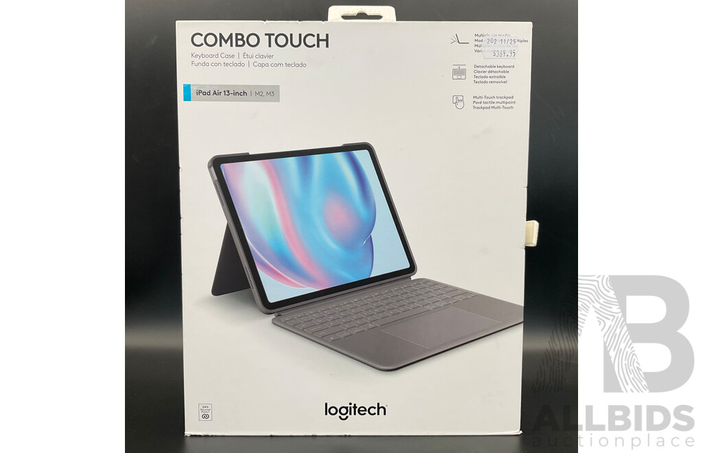 Logitech Combo Touch Detachable Keyboard Case for IPad Air 13-inch (M2/M3)
