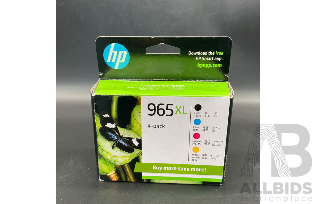 HP (965XL) High Yield 4-Pack Ink Cartridges