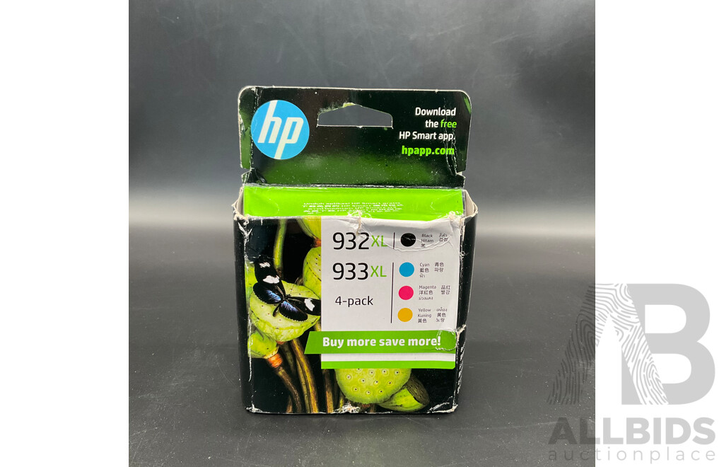 HP ( 932XL , 933XL ) 4-Pack Ink Cartridges Combo Set