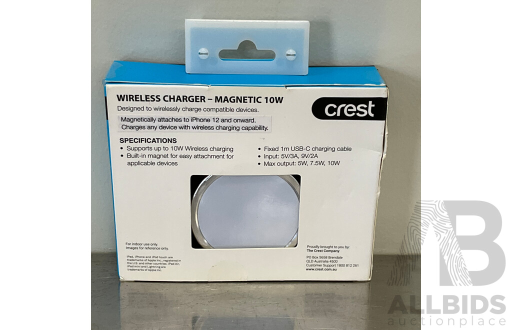 CREST 10W Magnetic Wireless Charger