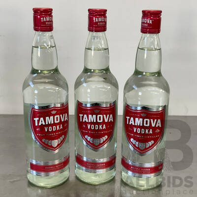 TAMOVA Vodka 700ML - LOT of 3