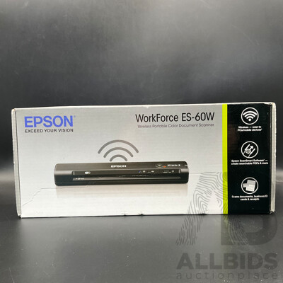 EPSON WorkForce ES-60W Wireless Portable Color Document Scanner