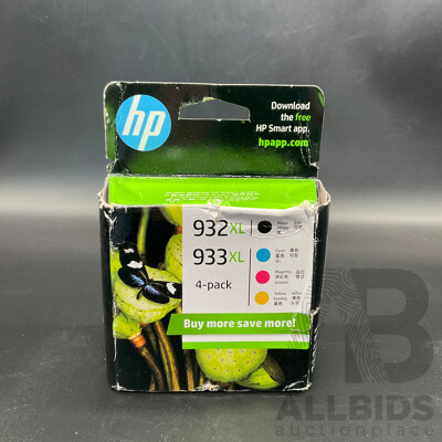 HP ( 932XL , 933XL ) 4-Pack Ink Cartridges Combo Set