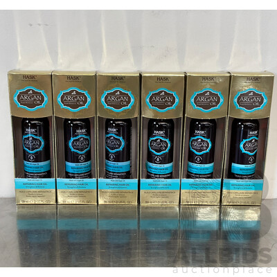 HASK Argan Oil From Morocco (Repairing Hair Oil) - LOT of 6