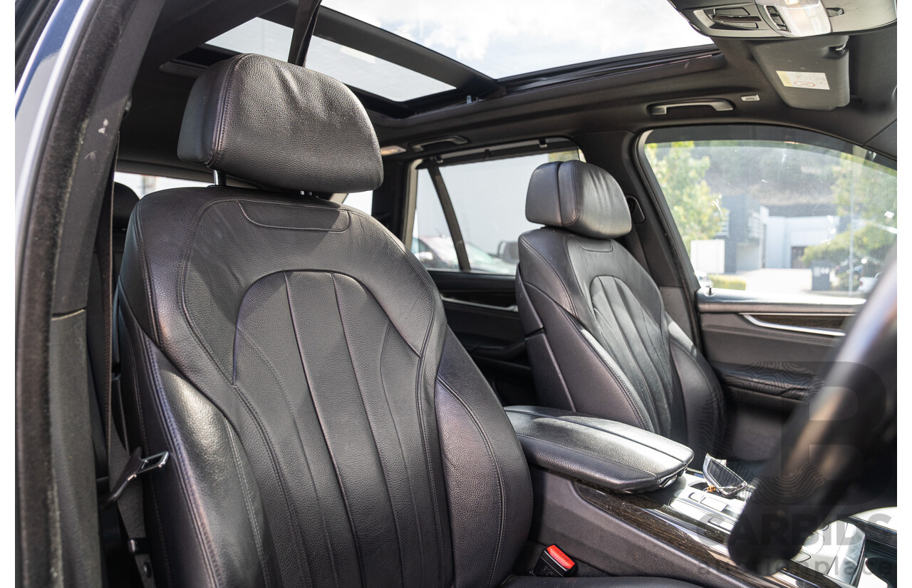 05/2015 BMW X5 Xdrive 50i M-Sport Pack (AWD) F15 MY15 4d Wagon Carbon Black Metallic Twin Turbo V8 4.4L