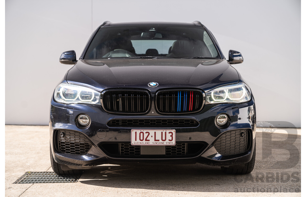 05/2015 BMW X5 Xdrive 50i M-Sport Pack (AWD) F15 MY15 4d Wagon Carbon Black Metallic Twin Turbo V8 4.4L