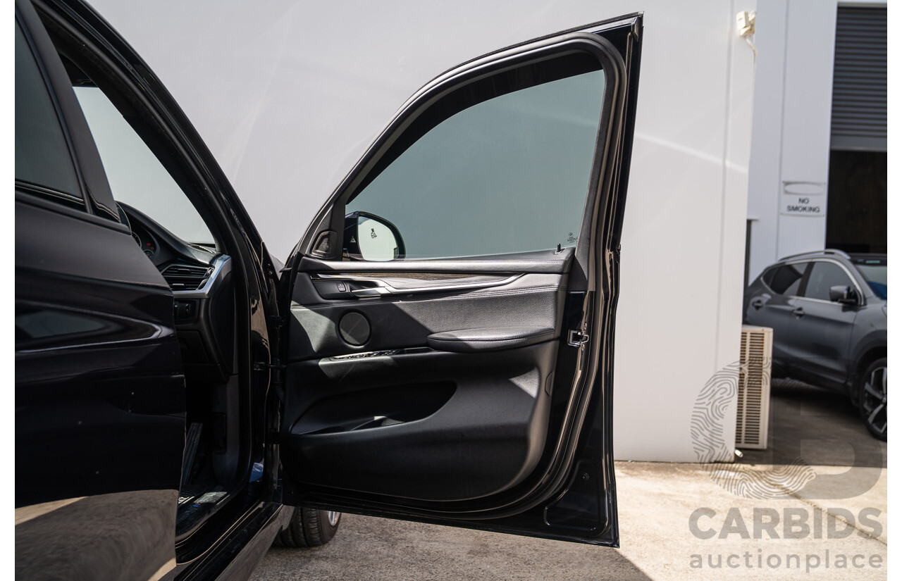 05/2015 BMW X5 Xdrive 50i M-Sport Pack (AWD) F15 MY15 4d Wagon Carbon Black Metallic Twin Turbo V8 4.4L