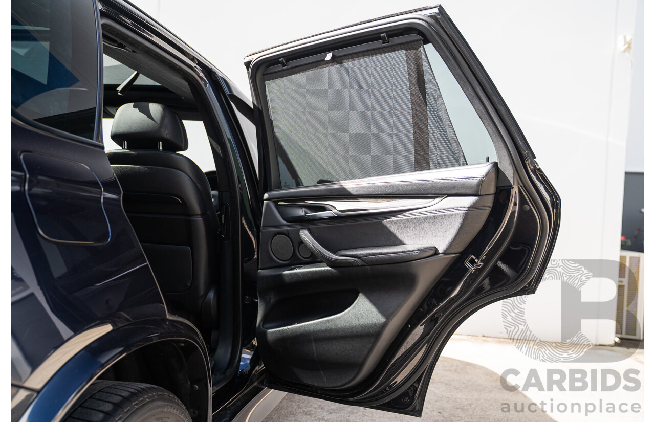 05/2015 BMW X5 Xdrive 50i M-Sport Pack (AWD) F15 MY15 4d Wagon Carbon Black Metallic Twin Turbo V8 4.4L