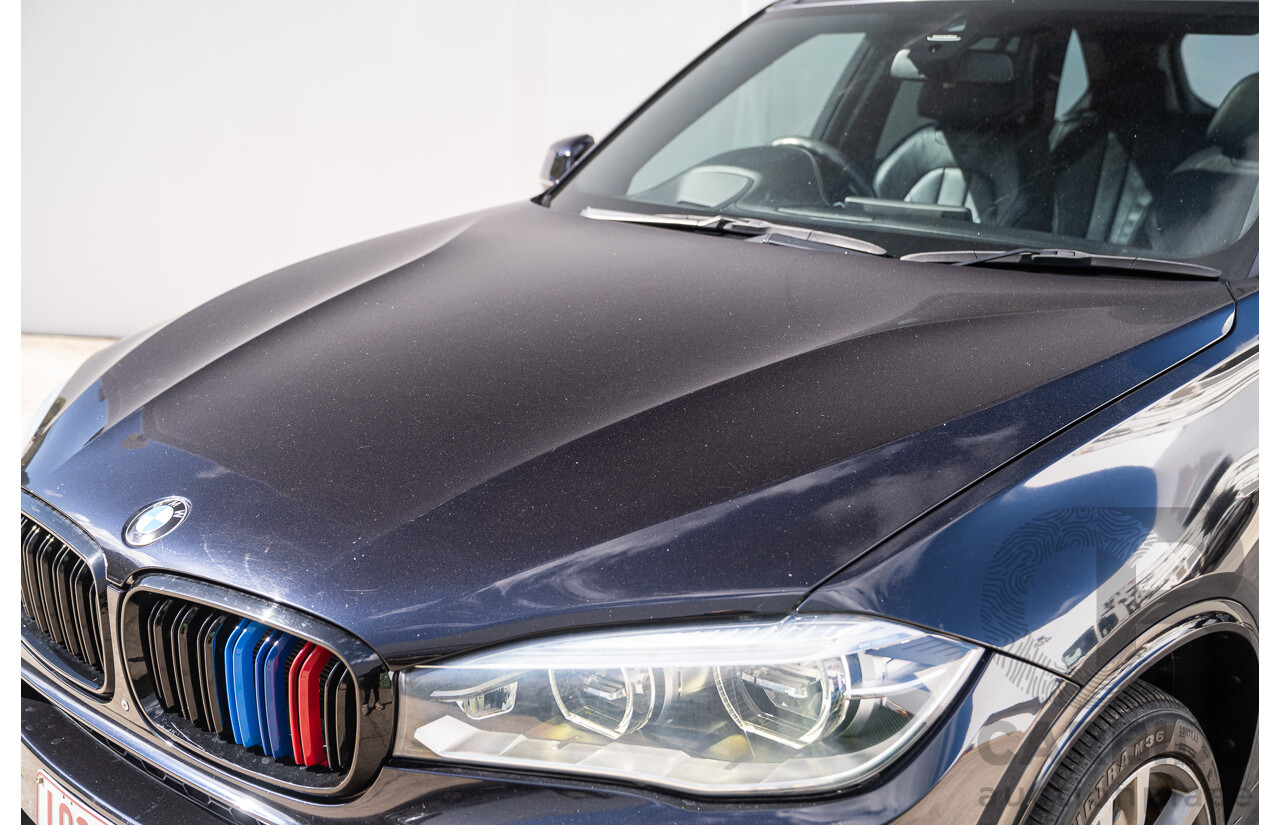 05/2015 BMW X5 Xdrive 50i M-Sport Pack (AWD) F15 MY15 4d Wagon Carbon Black Metallic Twin Turbo V8 4.4L