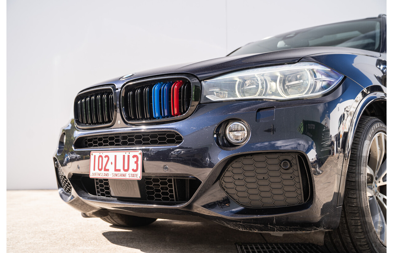 05/2015 BMW X5 Xdrive 50i M-Sport Pack (AWD) F15 MY15 4d Wagon Carbon Black Metallic Twin Turbo V8 4.4L