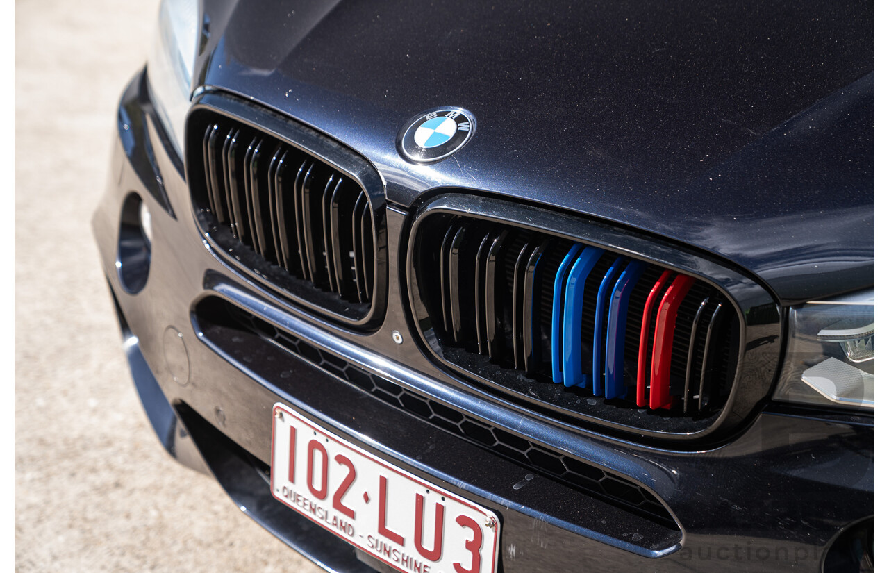 05/2015 BMW X5 Xdrive 50i M-Sport Pack (AWD) F15 MY15 4d Wagon Carbon Black Metallic Twin Turbo V8 4.4L