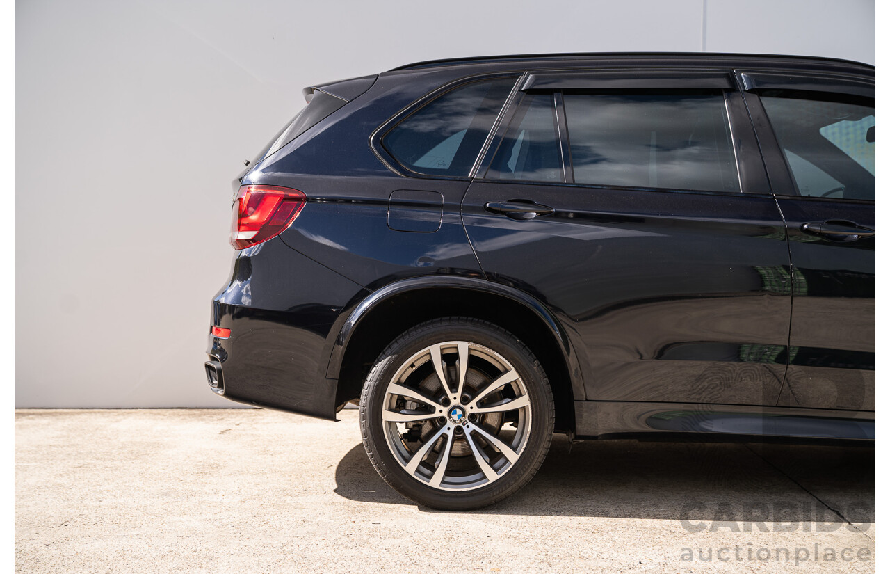 05/2015 BMW X5 Xdrive 50i M-Sport Pack (AWD) F15 MY15 4d Wagon Carbon Black Metallic Twin Turbo V8 4.4L