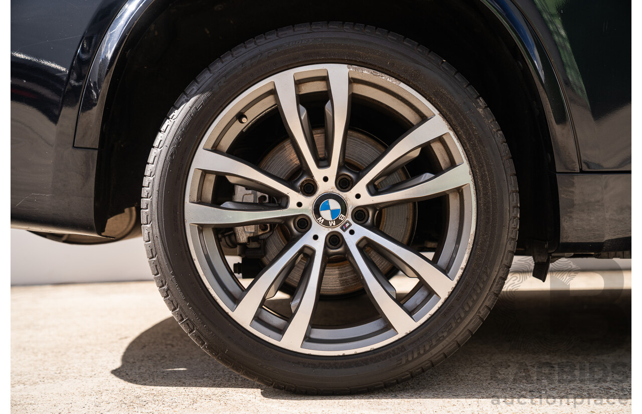 05/2015 BMW X5 Xdrive 50i M-Sport Pack (AWD) F15 MY15 4d Wagon Carbon Black Metallic Twin Turbo V8 4.4L