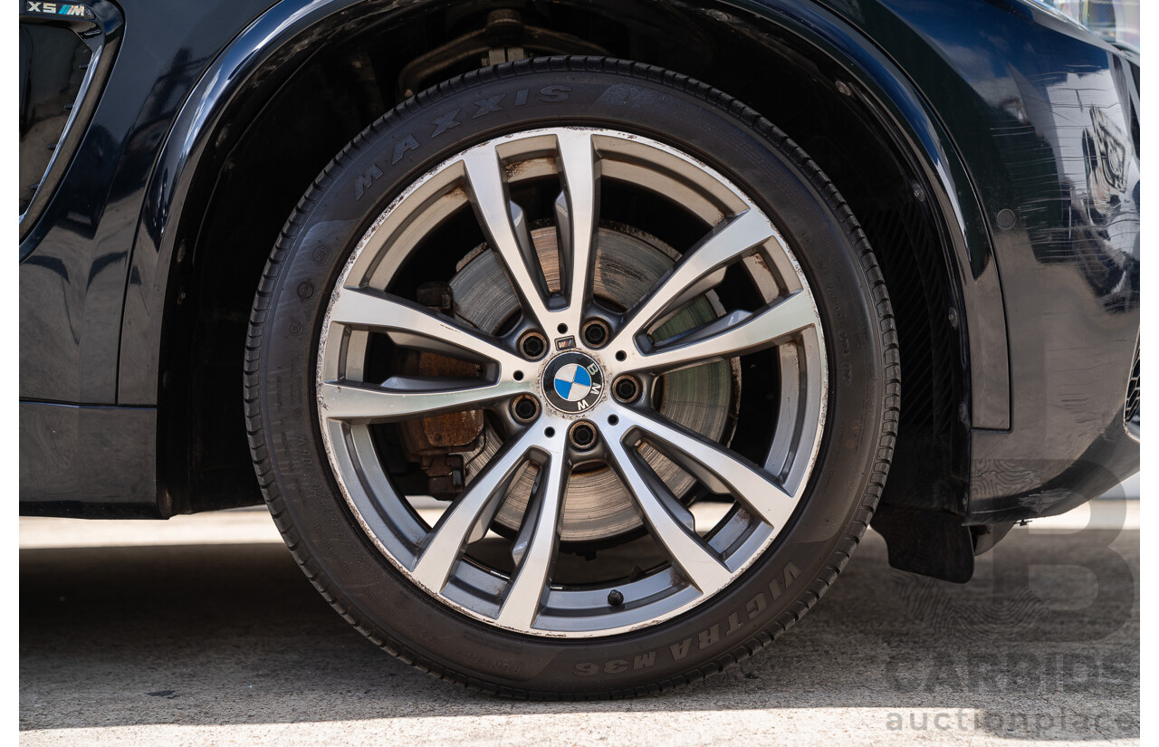 05/2015 BMW X5 Xdrive 50i M-Sport Pack (AWD) F15 MY15 4d Wagon Carbon Black Metallic Twin Turbo V8 4.4L