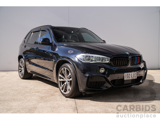 05/2015 BMW X5 Xdrive 50i M-Sport Pack (AWD) F15 MY15 4d Wagon Carbon Black Metallic Twin Turbo V8 4.4L