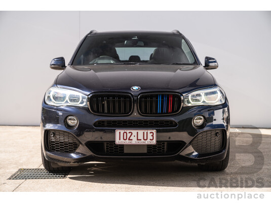 05/2015 BMW X5 Xdrive 50i M-Sport Pack (AWD) F15 MY15 4d Wagon Carbon Black Metallic Twin Turbo V8 4.4L