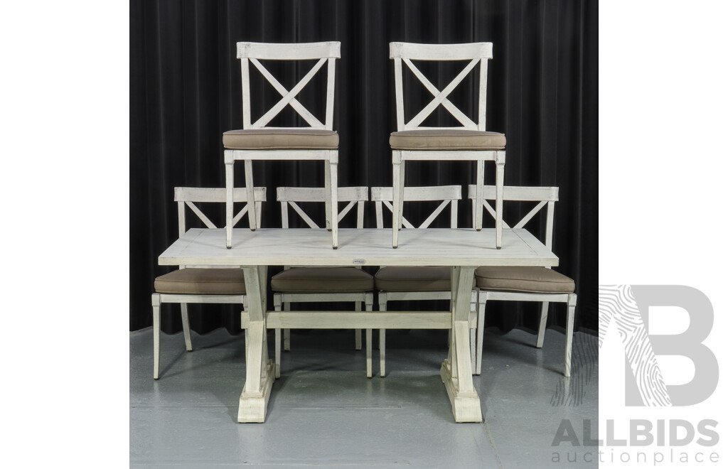 Royalle Seven Piece Outdoor Table Set