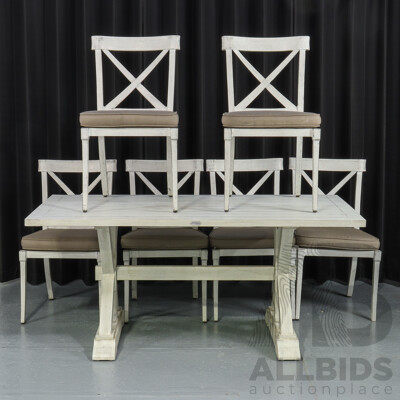 Royalle Seven Piece Outdoor Table Set