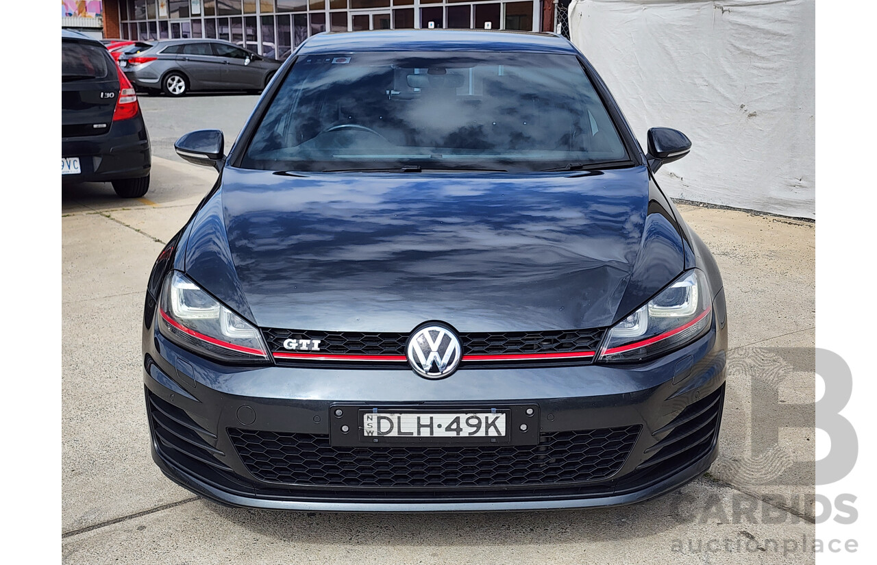 12/2016 Volkswagen Golf GTi AU MY17 5d Hatchback Grey 2.0L
