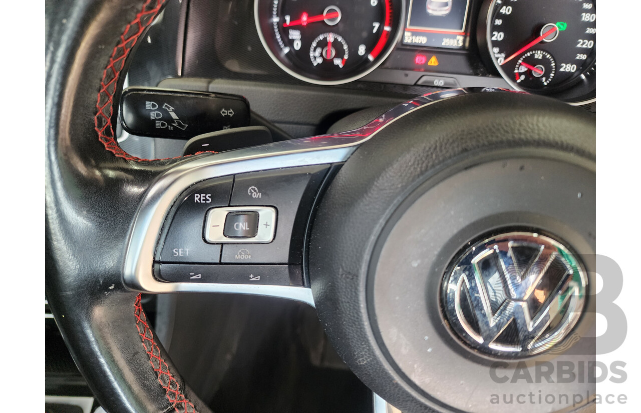 12/2016 Volkswagen Golf GTi AU MY17 5d Hatchback Grey 2.0L