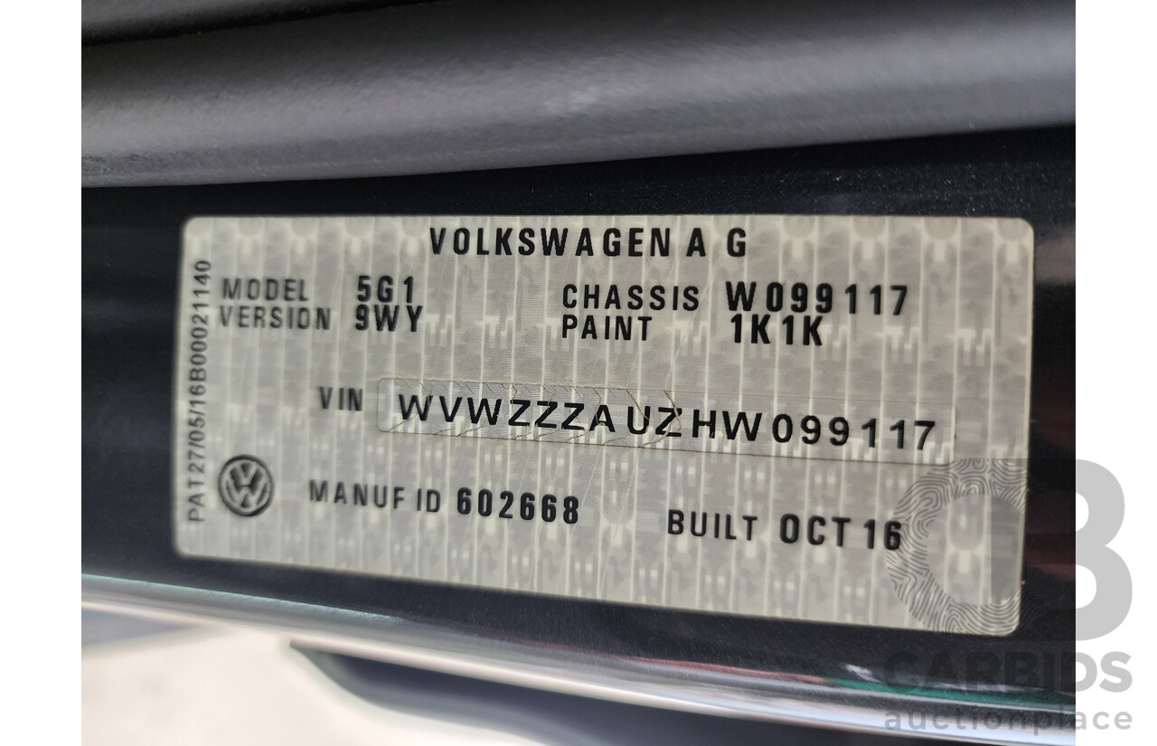 12/2016 Volkswagen Golf GTi AU MY17 5d Hatchback Grey 2.0L
