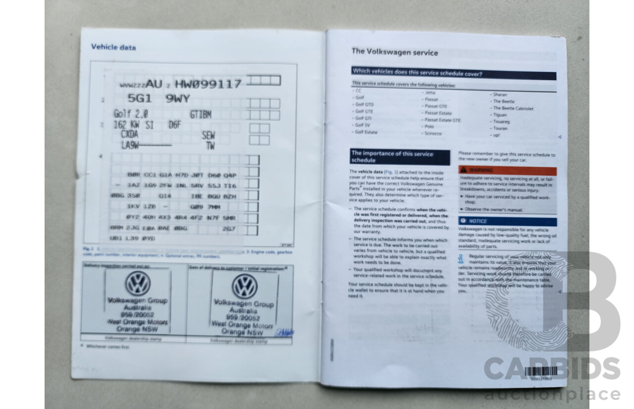 12/2016 Volkswagen Golf GTi AU MY17 5d Hatchback Grey 2.0L
