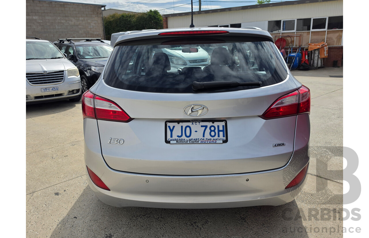 01/2014 Hyundai I30 Tourer Active 1.6 CRDi GD 4D Wagon Silver Turbo Diesel 1.6L