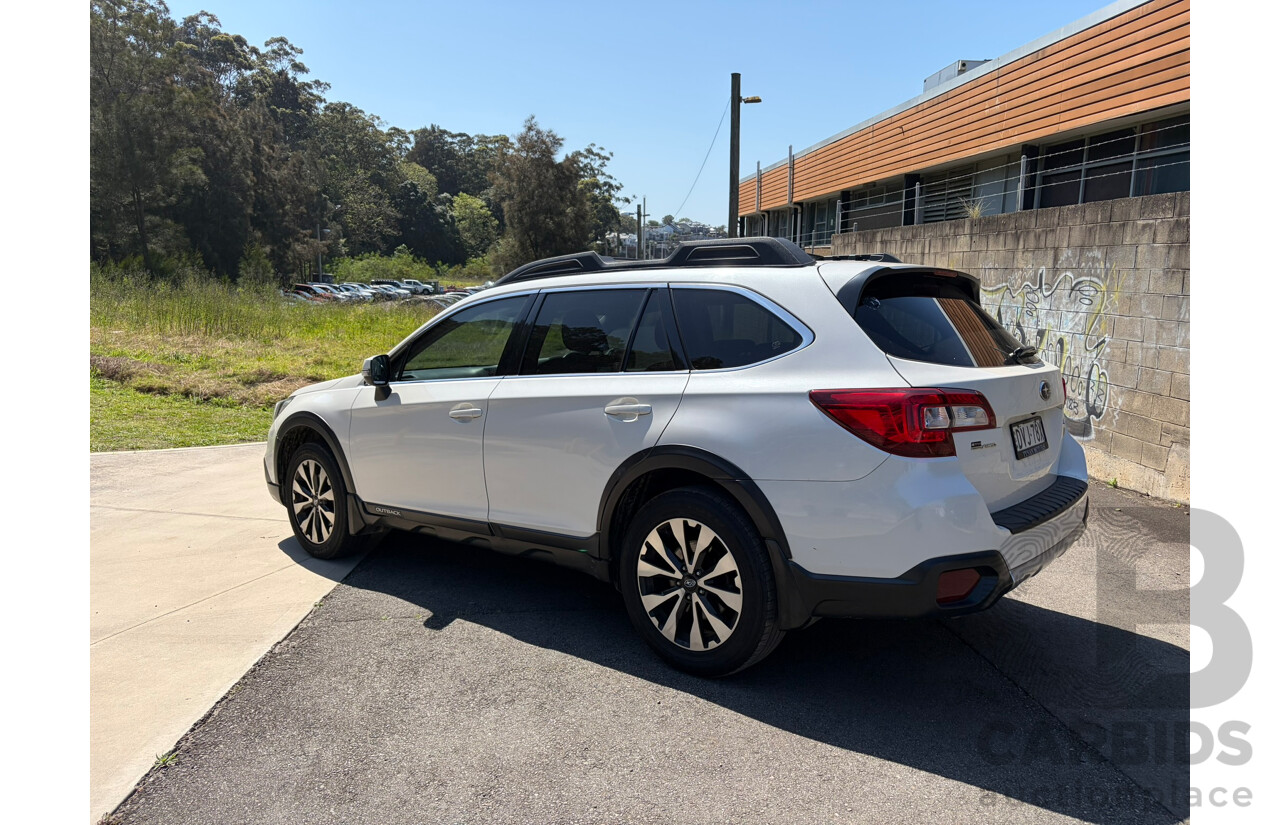 03/2018 Subaru Outback Premium (AWD) MY17 4d Turbo Diesel Wagon White 2.0L