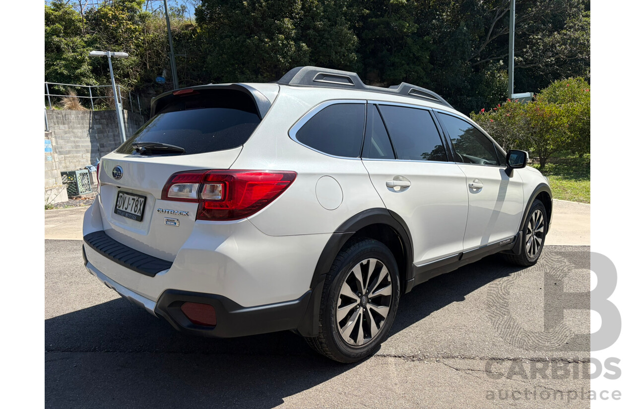 03/2018 Subaru Outback Premium (AWD) MY17 4d Turbo Diesel Wagon White 2.0L