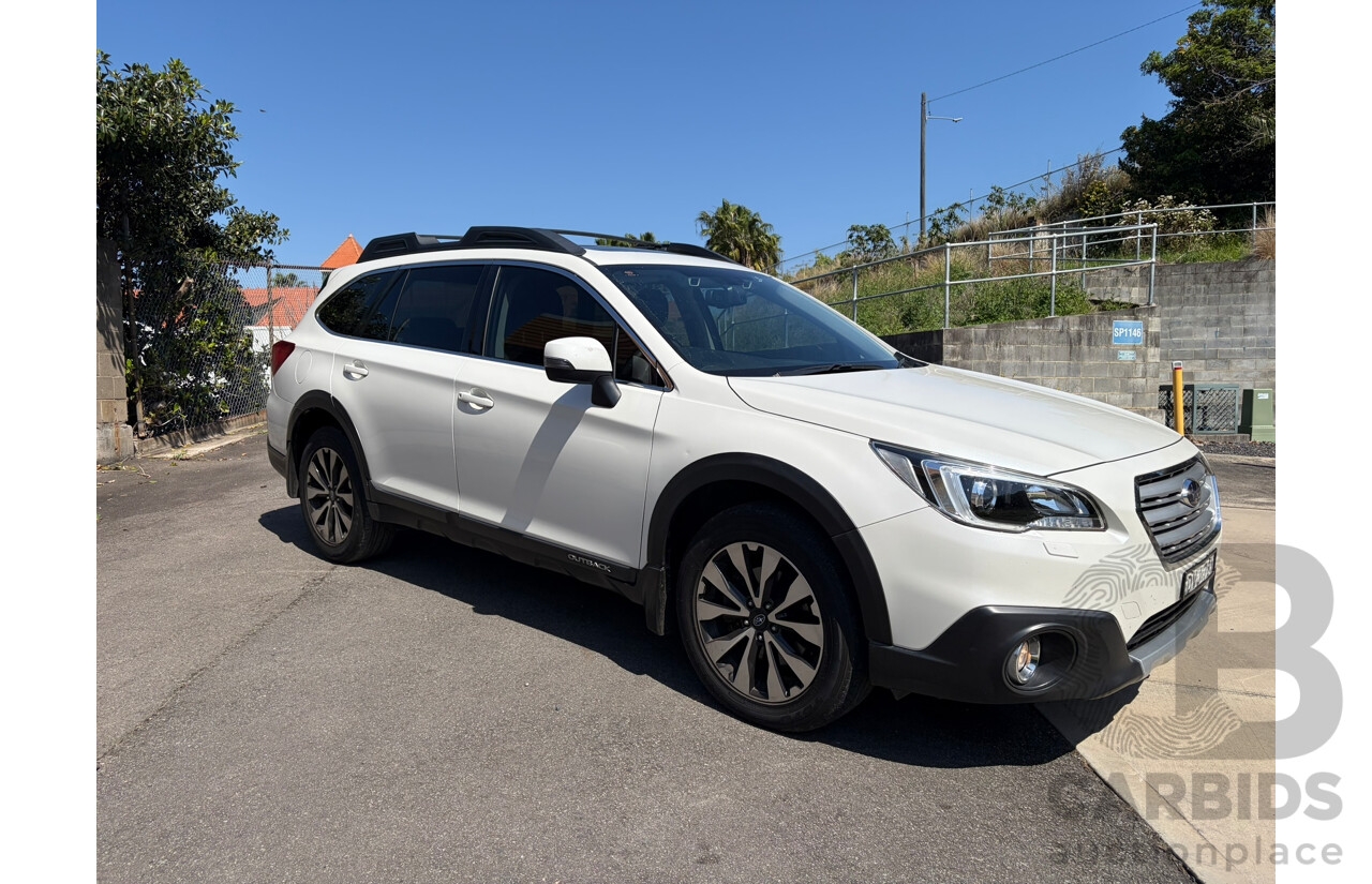 03/2018 Subaru Outback Premium (AWD) MY17 4d Turbo Diesel Wagon White 2.0L